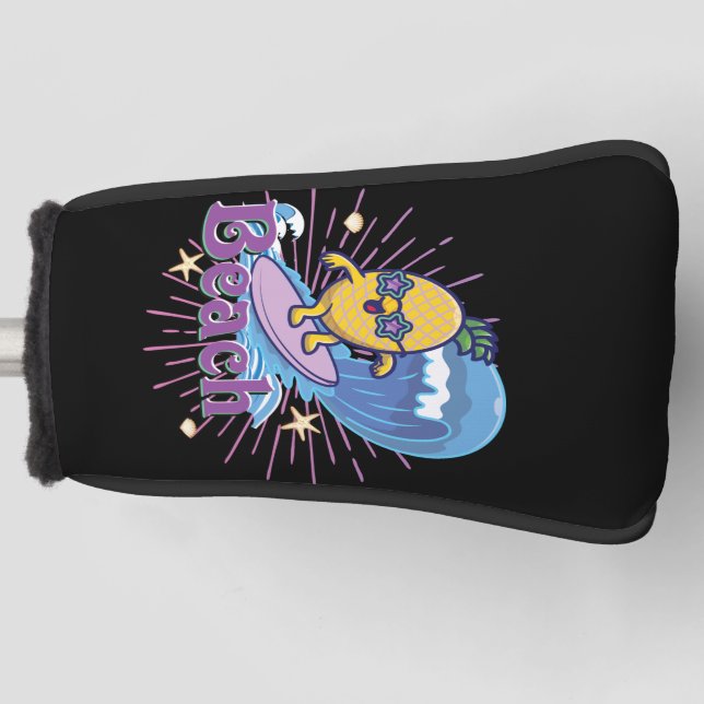 funny pineapple golf head cover (Front)