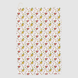 funny pineapple golf towel