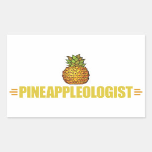 Funny Pineapple Lover Rectangular Sticker