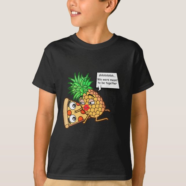 Funny Pineapple On Pizza  T-Shirt (Front)