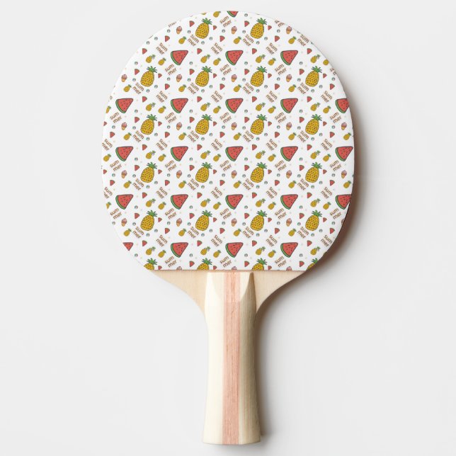 funny pineapple ping pong paddle (Front)