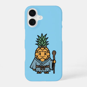 Funny Pineapple Sensei Master Samurai Illustration iPhone 16 Case