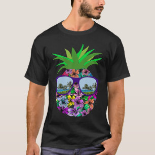 Funny Pineapple Sunglasses Aloha Hawaiian Hawaii B T-Shirt
