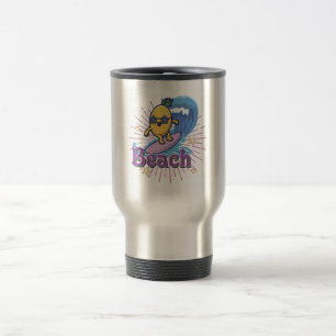 funny pineapple travel mug