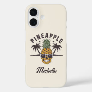 Funny Pineapple wearing sunglasses Personalized    iPhone 16 Case