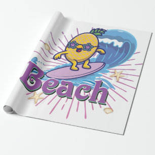 funny pineapple wrapping paper