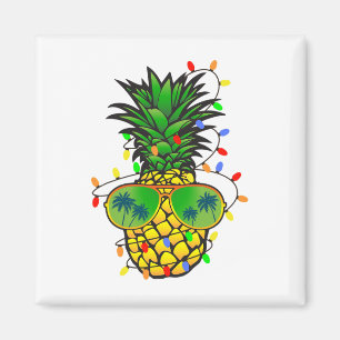 Funny Pineapple Xmas Tree Summer Christmas In July Magnet