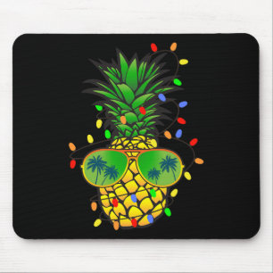 Funny Pineapple Xmas Tree Summer Christmas In July Mouse Mat
