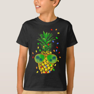 Funny Pineapple Xmas Tree Summer Christmas In July T-Shirt