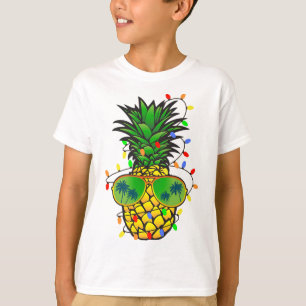 Funny Pineapple Xmas Tree Summer Christmas In July T-Shirt