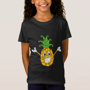 Funny Pineapples Tropical Fruit Happy Pineapple Di T-Shirt