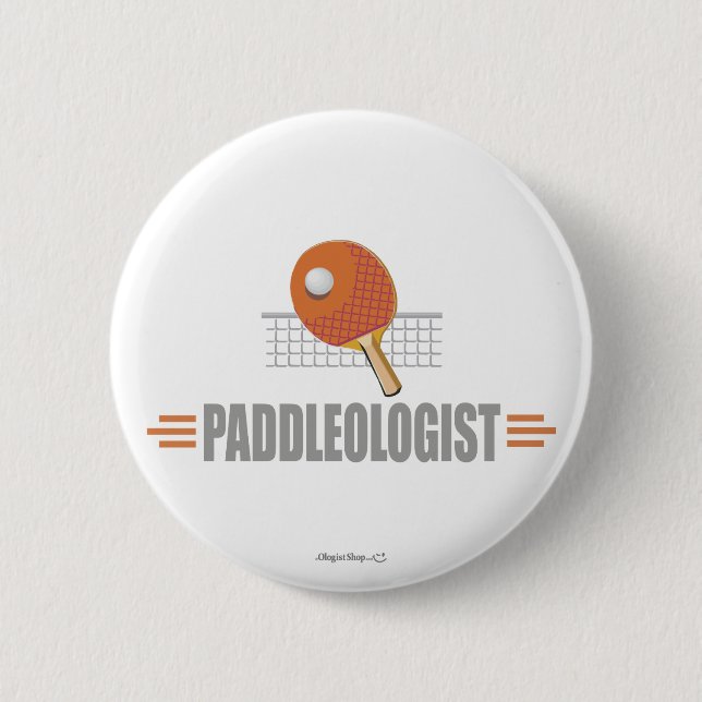 Funny Ping Pong 6 Cm Round Badge (Front)