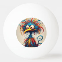 Funny ping pong ball