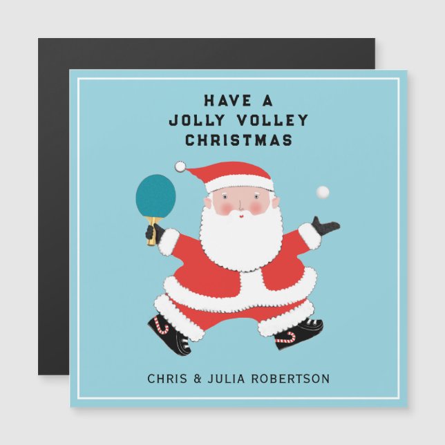 Funny Ping-pong Christmas Holiday Cards (Front/Back)