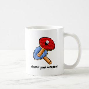funny ping pong coffee mug