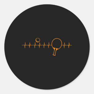 Funny Ping Pong Gift For Men Women Table Tennis He Classic Round Sticker