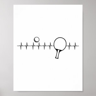 Funny Ping Pong Gift For Men Women Table Tennis He Poster