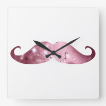 Funny Pink Bling Moustache