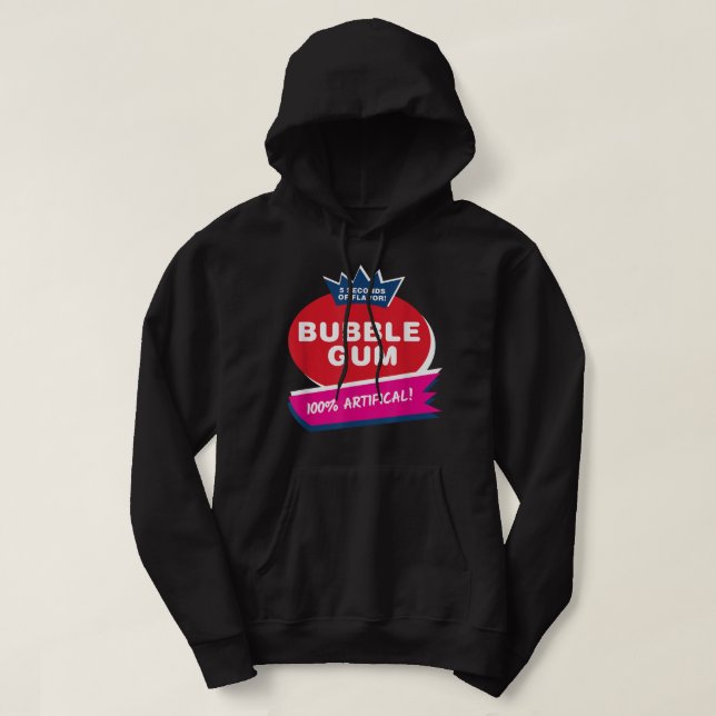 Funny Pink Bubble Gum Halloween Costume  Hoodie (Design Front)