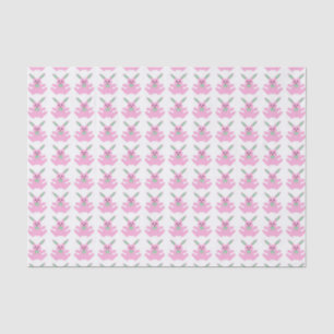 Funny Pink Easter Bunnies Tissue Paper