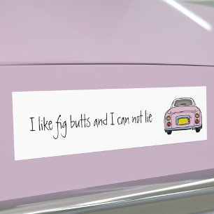 Funny Pink Figaro Car Bumper Sticker