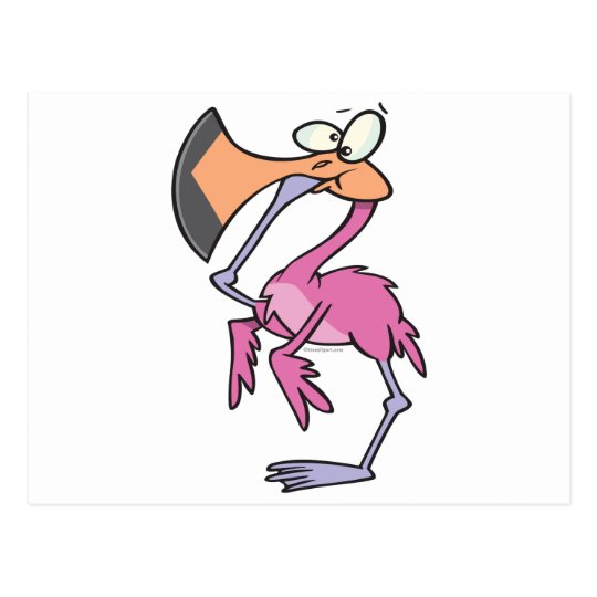 drunk flamingo cartoon