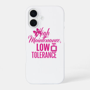 Funny Pink Girly Attitude Quote iPhone 16 Case