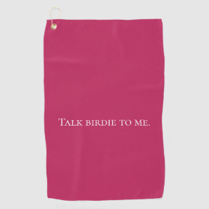 Funny Pink Golf Towel