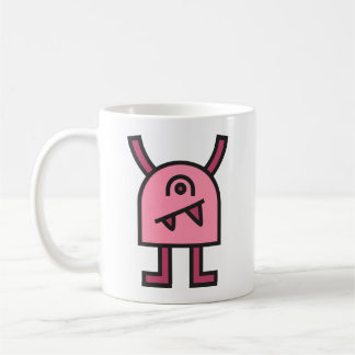 Funny Pink Monster Character Coffee Mug