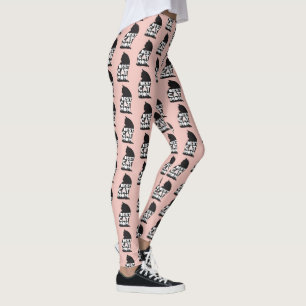Funny Pink Mother's Day Best Cat Mum Ever Leggings