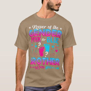 Funny Pink Or Blue Brother Loves You Gender Reveal T-Shirt
