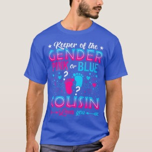 Funny Pink Or Blue Cousin Loves You Gender Reveal T-Shirt