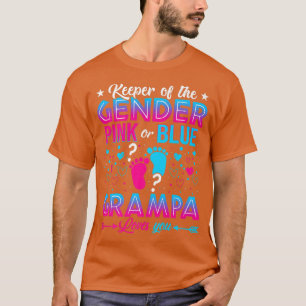 Funny Pink Or Blue Grampa Loves You Gender Reveal T-Shirt