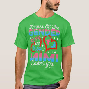 Funny Pink Or Blue Mimi Loves You Gender Reveal Cu T-Shirt
