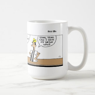 Funny Pinocchio at the Bar Coffee Mug