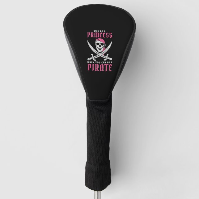 Funny Pirate Costume Women Halloween Princess Golf Head Cover (Front)