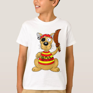 Funny Pirate Dog with Toy Sword T-Shirt
