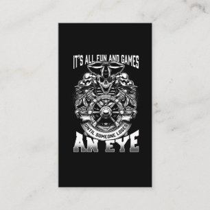 Funny Pirate Humor Bones Skull Eye Captain Business Card
