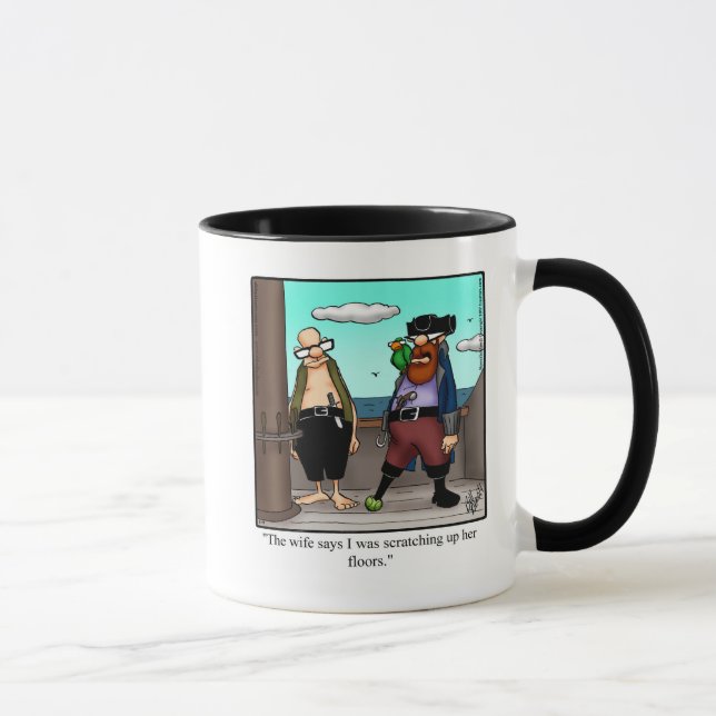 Funny Pirate Humour Mug Gift (Right)