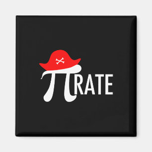 Funny Pirate Math Pun - Pi Day Symbol Humour Tee Magnet