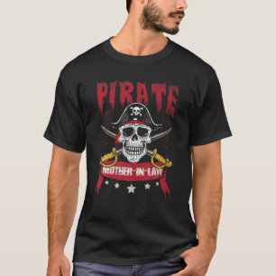 Funny Pirate Mother-In-Law Skull Jolly Roger Novel T-Shirt