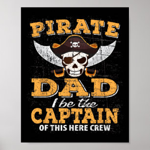 Funny Pirate Night Dad Cruise Family Vacation Part Poster