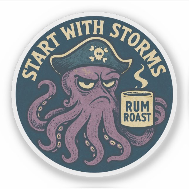 Funny Pirate Octopus Rum Roast (Front)