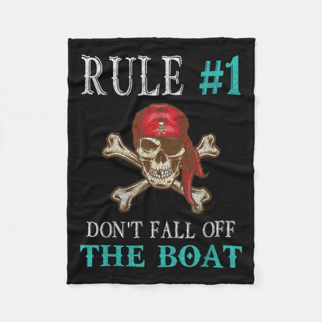 Funny Pirate Quote Tampa Gasparilla Crossbones Des Fleece Blanket (Front)