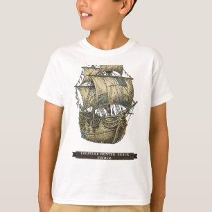 Funny Pirate Ship for Kids T-Shirt