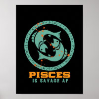 Funny Pisces Zodiac Star Sign Astrology Birthday