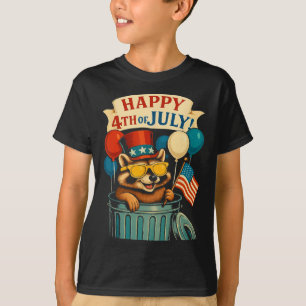 Funny Piston Muscle Car Mechanic 4th Of July Proud T-Shirt