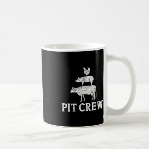 Funny Pit Crew Bbq Grilling Smoking Chicken Pork B Coffee Mug