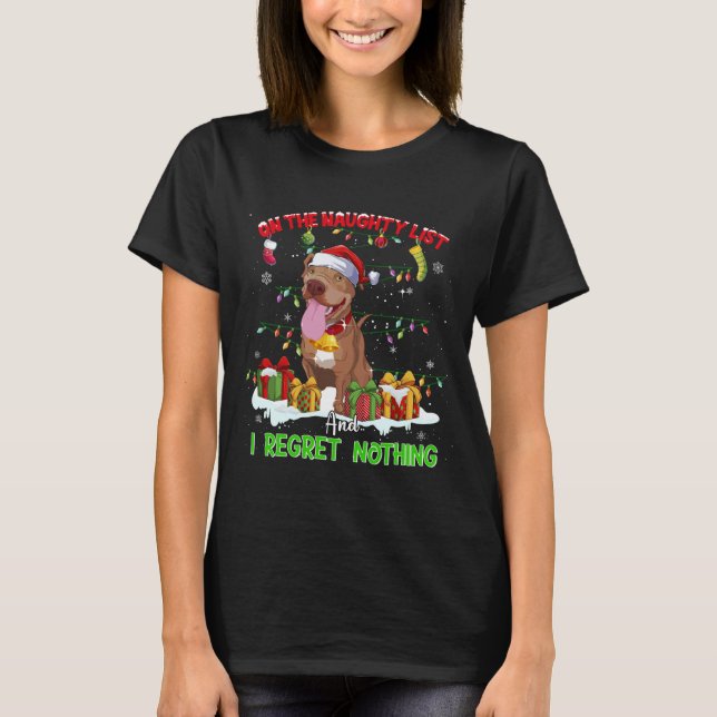 Funny Pitbull Christmas Ugly Sweater Dog Xmas Outf (Front)