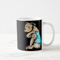 Funny Pitbull Dog I Love Grandpa Tattoo Funny Gran